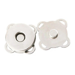 Magnetic clasp for sewing - 14mm - silver buckle