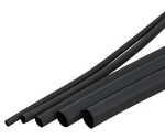 Heat shrinkable tubing Ø12mm 1mb - black - flexible - silicone