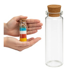 Glass Bottle With Cork For Gift 20ml 2.2x8cm Transparent Bottle
