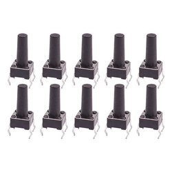 TACT microstick 6x6x13mm - microswitch - 10 pcs