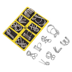 Metal Puzzle Type A 8pcs - Wire Puzzles - Logic Puzzle