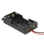 2xAA (R6 1.5V) battery basket with hebola switch - wire basket.