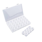 Organizer -Box with compartments - 28 resealable square containers