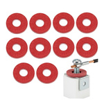 Insulating washer M3x6x1mm - Preszpan - red - 10 pcs.