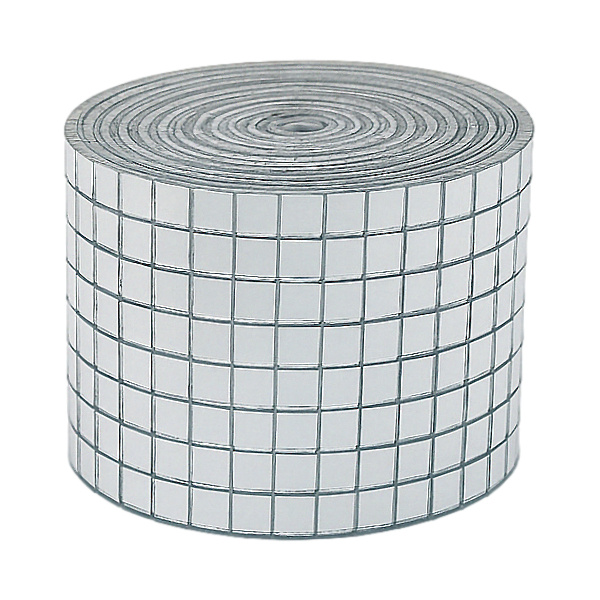 Mozaika szklana srebrna – elastyczna taśma na rolce