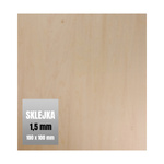 Plywood 1.5mm - 100x100mm - Mini Plywood - Formers - 2pcs