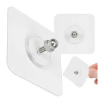 Self-adhesive screw 4mm - 2pcs - 55x55mm film - wall mount