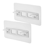 Wspornik Samoprzylepny Pod Półkę Podwójny 2szt 60x140mm - Podpórka Półki