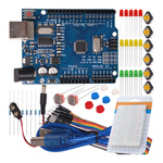 Zestaw UNO R3 (klon) - Starter KIT - UNO R3 CH340 - 46 elementów - Zgodny z Arduino