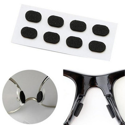 Anti-slip eyeglass nose pads - black - 1.5mm - 8 pieces - foam stickers