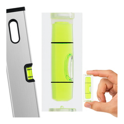 Kompaktowa Poziomica Prostokątna - 10x10x29mm - Kątowa