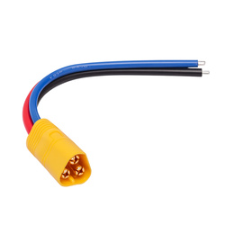 MT60 plug, 3 pins with wire - male 100mm - (male)