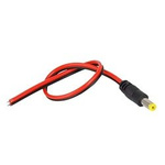 DC 5.5/2.1 mm jack connector with cable - 220 mm - for chargers