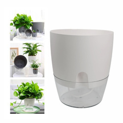 Self Watering Pot 10.2 cm White Automatic Plant Watering Harmony