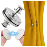 Magnetic Curtain Clip Silver 25mm Clasp Double-Sided Magnets