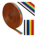 IDC color tape - 10 wires - AWG28 - for IDC connectors - 1mb