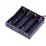 4x 18650 3.7V Li-Ion battery basket - battery (cell) basket with cables