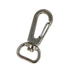 Metal carabiner with swivel 40x21mm - Carabiner for keys - Survival