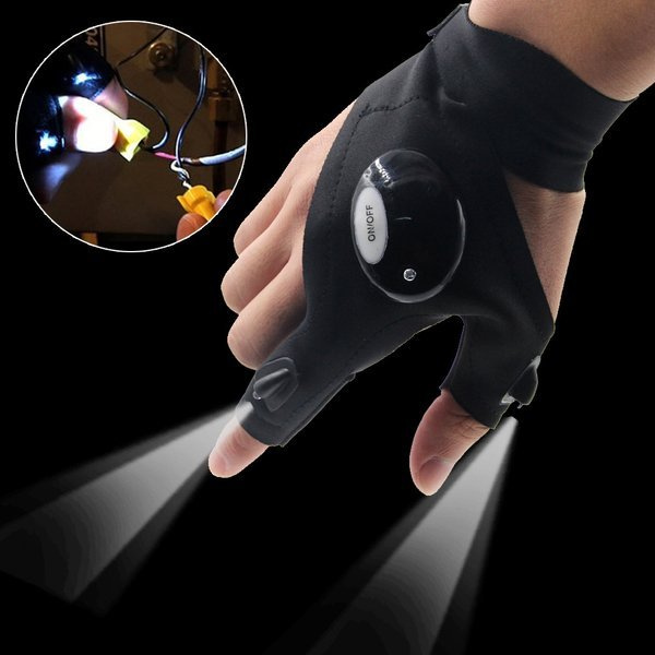 Rękawiczka z latarką LED - wodoodporna