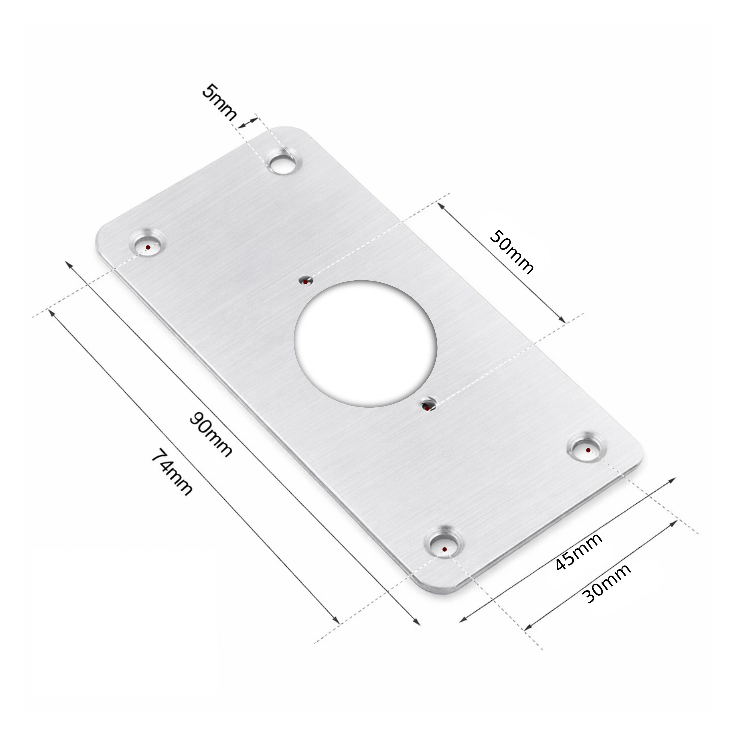 płytka naprawcza do zawiasów meblowych