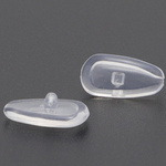 Set of interchangeable 8x15.6mm nose pads for glasses - 5 pairs - silicone nose pads.