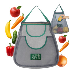 Bag Fruit and Vegetable Grid Double Hanging Organizer