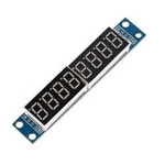 LED 8-digit 7-seg display with MAX7219 controller