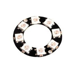 LED Lighting 5050 WS2812B - 8 Bits RGB LED Ring