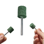320# nylon fiber polishing head - green - 15mm abrasive disc