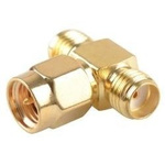 Przejście trójnik rozgałęźnik - SMA plug 2x SMA jack - adapter 1 szt