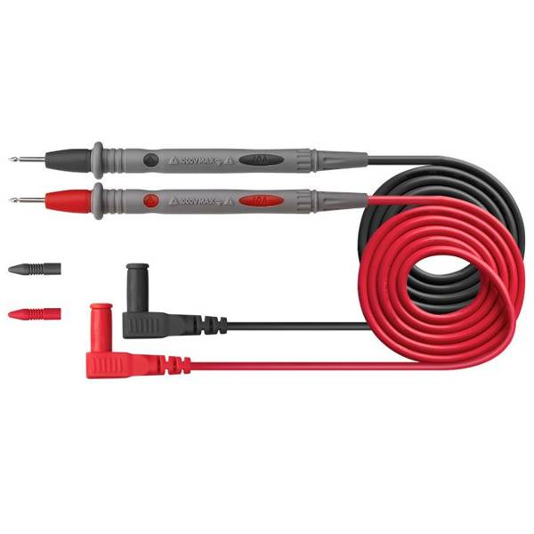 Przewody pomiarowe z sondami - 108cm - 1000V - 10A - kable do miernika (1004) Przewody pomiarowe z sondami