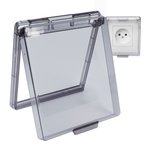 Waterproof Socket Cover Thin Grey Self-adhesive Cover