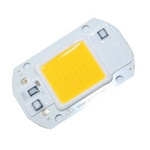 Dioda LED COB 20W - 230V - światło białe ciepłe - do halogenów i naświetlaczy