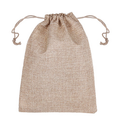 Fabric bag with string 13x18cm - Spice herb pouch