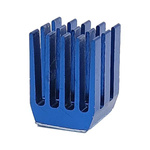 Extruded aluminum heat sink - 9x9x12mm blue - cooling heatsink