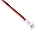 Micro JST connector with 120mm cable - 2 PIN raster 1.25 - MCX - male (male)