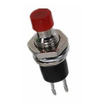 Momentary pushbutton PBS-110 - red - 250V-1A / 125V-3A - 7mm - round