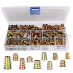 Wood Double Threaded Coupler Set 230pcs M4-M10 Furniture Screw Spline