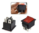 Key switch KCD7 - red - ON/OFF switch - 220V - 4 PIN