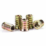 Wood double-threaded coupler M6x15mm - 10pcs - Furniture tab - Screw - Nut