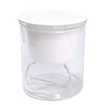 PEARL Self Watering Pot 8cm White Plastic Pot