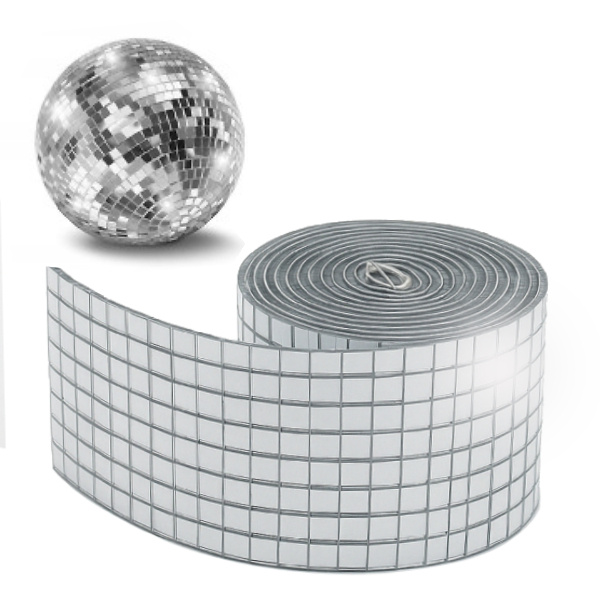 Mozaika szklana srebrna – detal struktury 3D