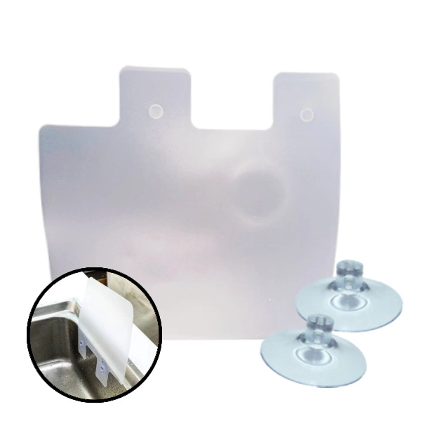 Splash guard Sink baffle with suction cups anti splash ABCRC Shop