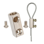 Mocowanie linki stalowej - typ D 5,9x6mm- zacisk linki stalowej