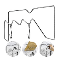 Stainless steel lid hanger - without adhesive holder.