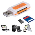 USB 2.0 Memory Card Reader - All in One - SD Micro-SD MS M2 TF Adapter
