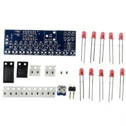 LED module 'Flowing light' - NE555+CD4017 - KIT - LED strobe - DIY