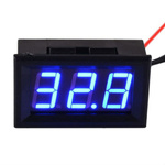 LED Mounting Thermometer - 12V -50°C To 110°C - Waterproof Sensor - Blue