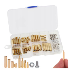 Set of 120 pieces of Brass Screws and Spacer Bushings M3 - 5/10/15/20 mm