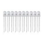 5mm red diffusion LED - transparent 20mA - 620-625nm - 10 pcs